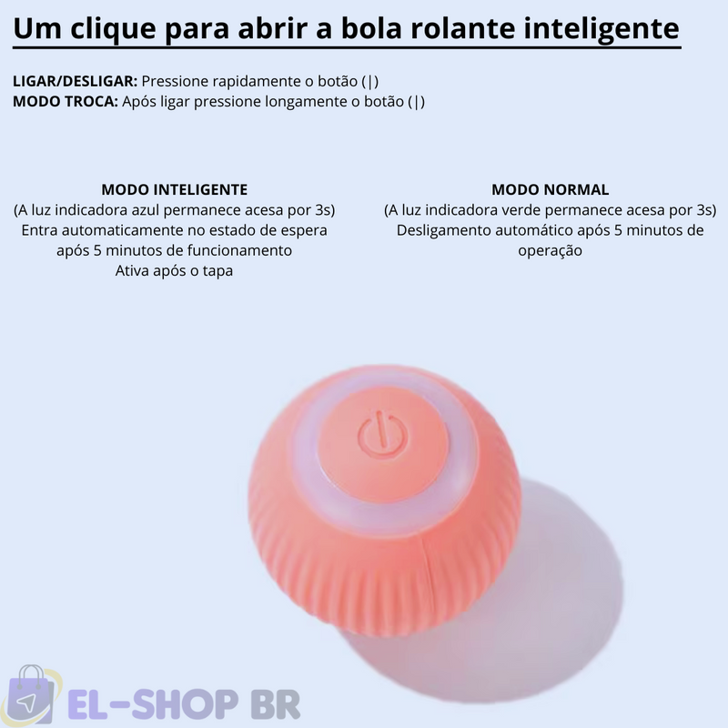 BALL SMART - BOLA INTERATIVA INTELIGENTE  PARA GATOS