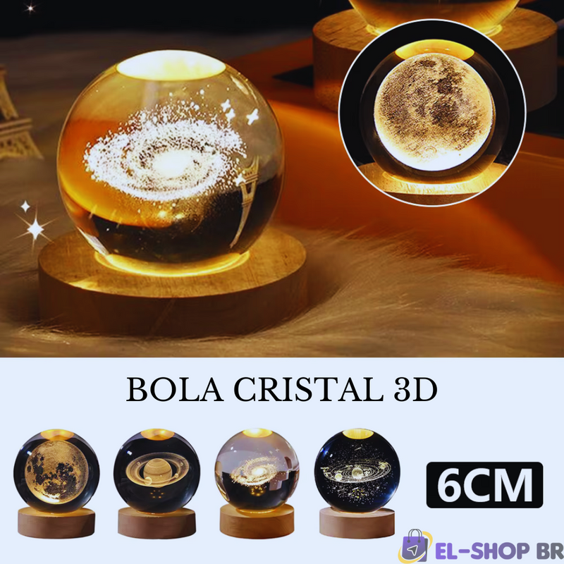 Astro World LED: Luz Noturna 3D com Escultura Galáctica