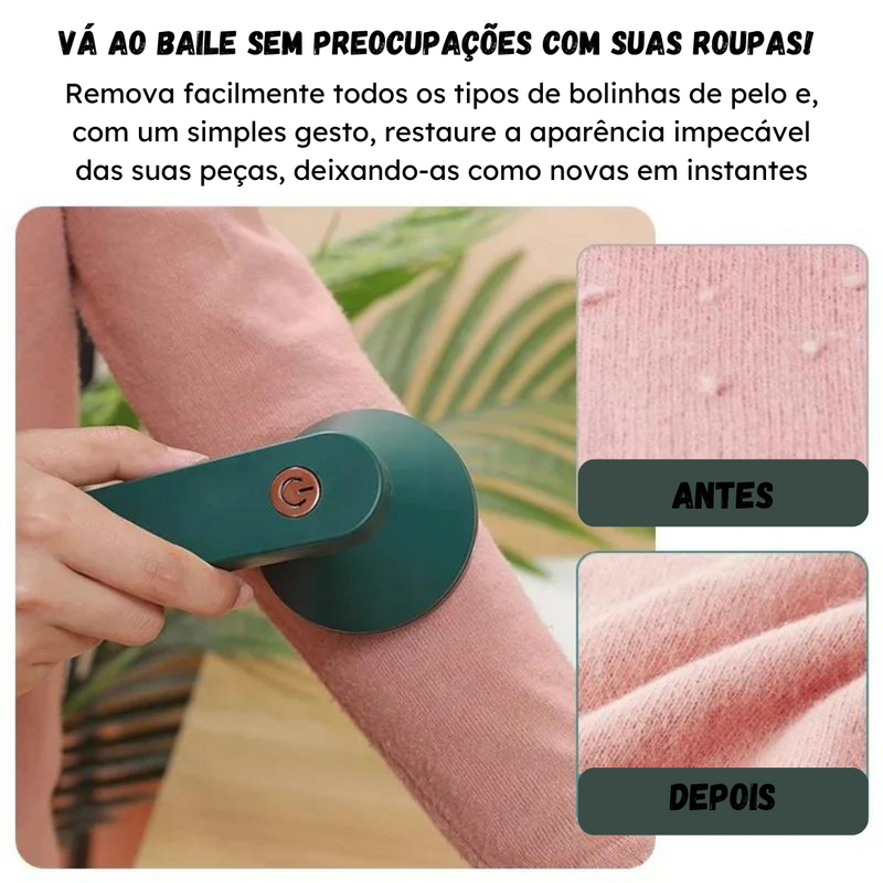 Removedor de Pelos e Bolinhas Recarregável